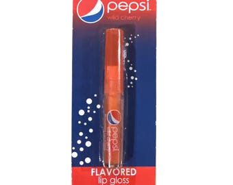 2010 Vintage Lotta Luv Pepsi Wild Cherry Flavored Lip Gloss Liquid Wand Shimmer