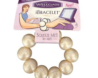 Bracciale Wellgate color perla per donna, con cuscino da polso/cuscino, taglia unica.