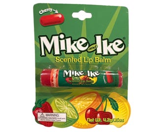 Vintage Lotta Luv MIKE AND IKE Candy Cherry Flavored Lip Balm Discontinued Collectible