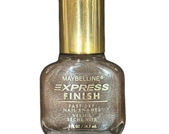 Vintage Maybelline Express Finish Fast Dry Nail Enamel Polish POOLSIDE PLUM Rare