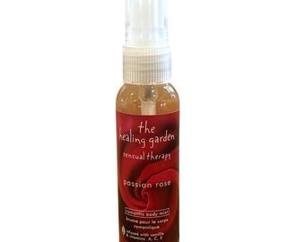 Vintage The Healing Garden Passion Rose Romantic Body Mist 2 Fl Oz Sensual Therapy RARE!