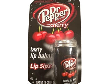 Lotta Luv Soda Can Shaped Tasty Lip Balm DR. PEPPER CHERRY 0.16 oz Vintage/Rare