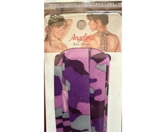 Angelina Fabric Bra Straps Transform Bras & Halter Tops Camouflage Lavender+Gray Vintage