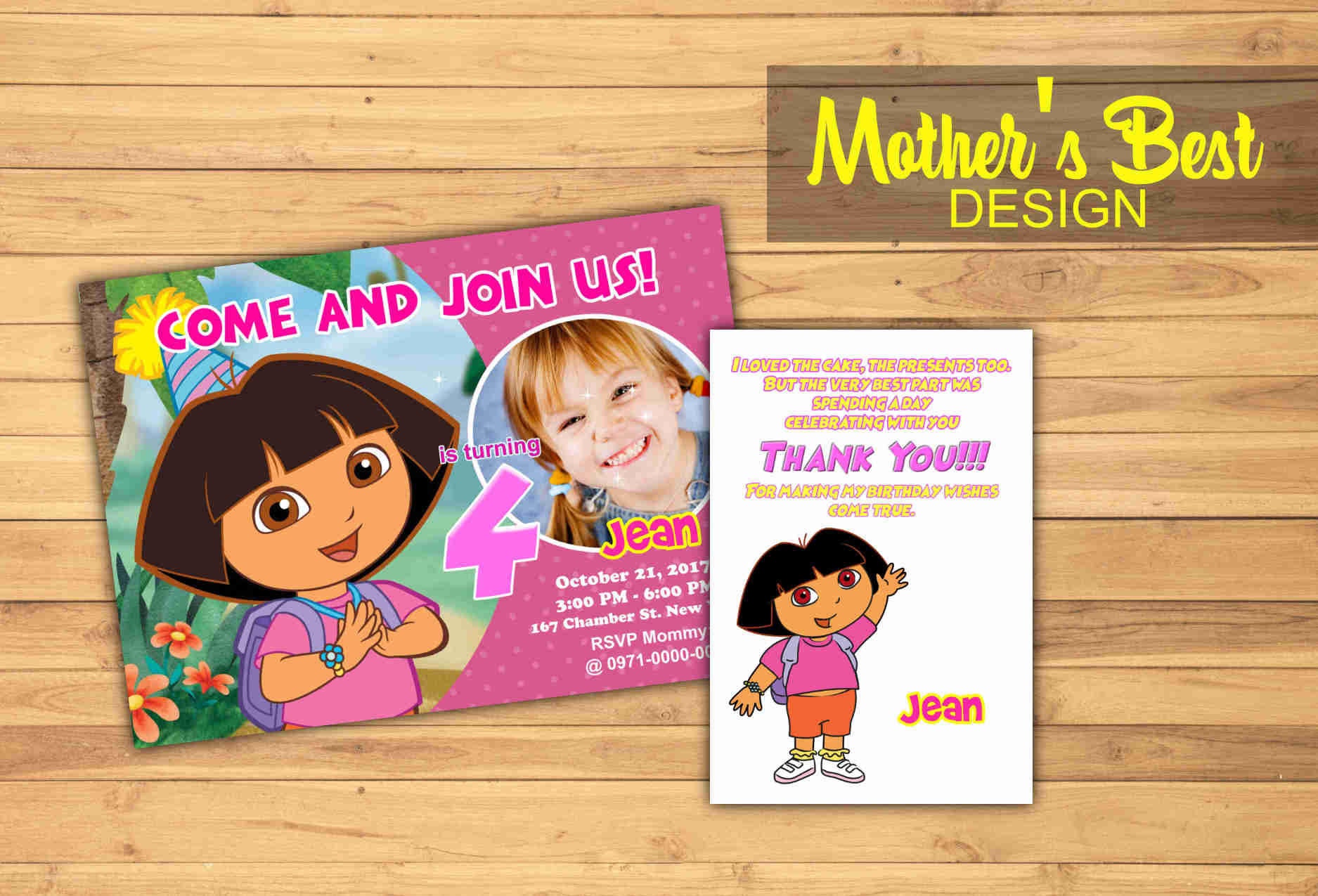 Dora Birthday Invitation Dora Birthday Party Dora The Etsy