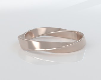 Twisted Ring 3D Model: STL CAD File for 3D Printing