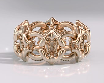 3D Jewelry Ring Model STL File for 3D Printing (US 8 3/4)