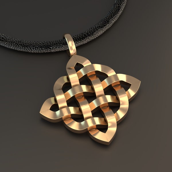 STL 3D model Jewelry CAD file for 3D printing/CNC/celtic knot pendant/3D jewelry/Jewelry Design/file for 3D printing