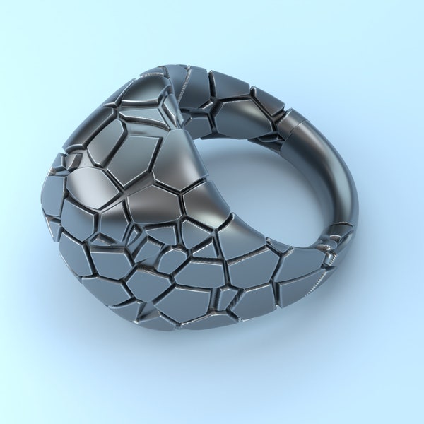 Twisted Lines Ring 3D Model: Jewelry CAD File (Digital Download)