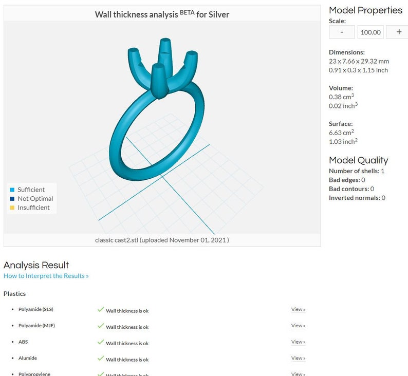3D Ring
Engagement Ring
3D Printable file
STL
CAD
Ring File for 3D Printing
Jewelry CAD Design