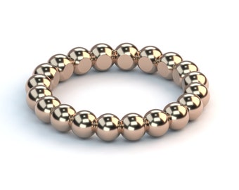 Beads Ball Ring 3D Model: Jewelry CAD File (STL)