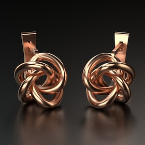 STL 3D model/ Jewelry CAD file for 3D printing/CNC/Knot earrings//3D Jewelry file/file for 3D printing/Printable jewelry file// stl