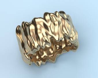 3D Ring Model STL File for 3D Printing/CNC (US Size 10) (Digital Download)