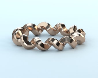 STL 3D model/ Jewelry CAD file for 3D printing/CNC/spring Ring//3D Jewelry file/file for 3D printing