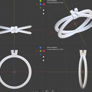 3D Ring
Engagement Ring
3D Printable file
STL
CAD
Ring File for 3D Printing
Jewelry CAD Design