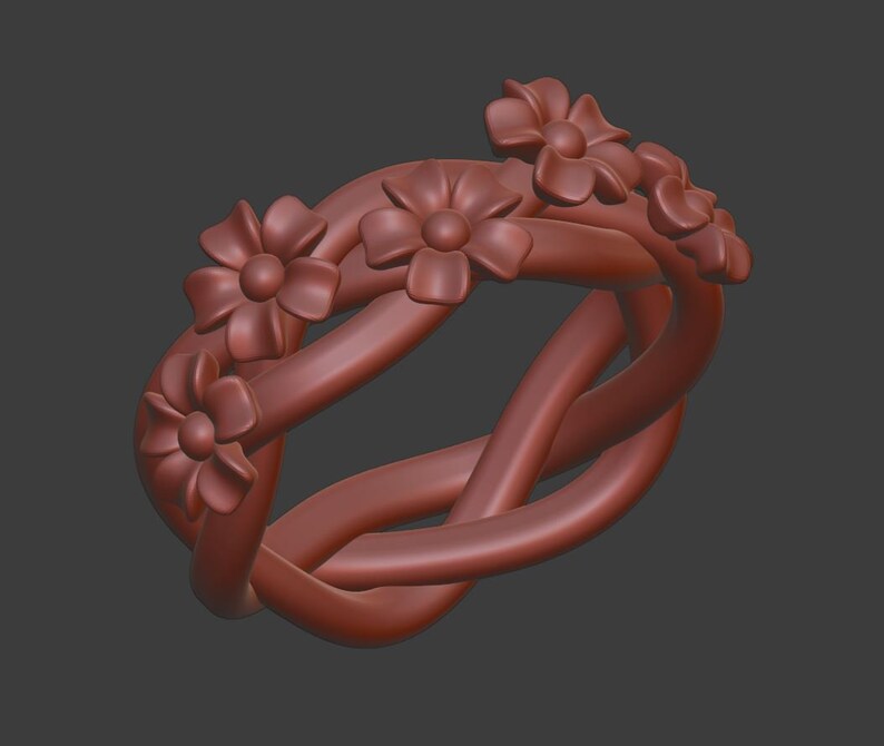 Flower ring
Jewelry 3D Model
3D Printable file
STL
CAD
Ring File for 3D Printing
Jewelry CAD Design