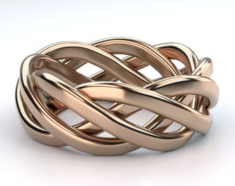 STL 3D model Jewelry CAD file for 3D printing/CNC/twisted knot ring/3D jewelry/wedding ring/file for 3D printing/jewelry cad design