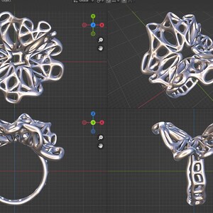 Jewelry 3D Model
3D Printable file
STL
CAD
Ring File for 3D Printing