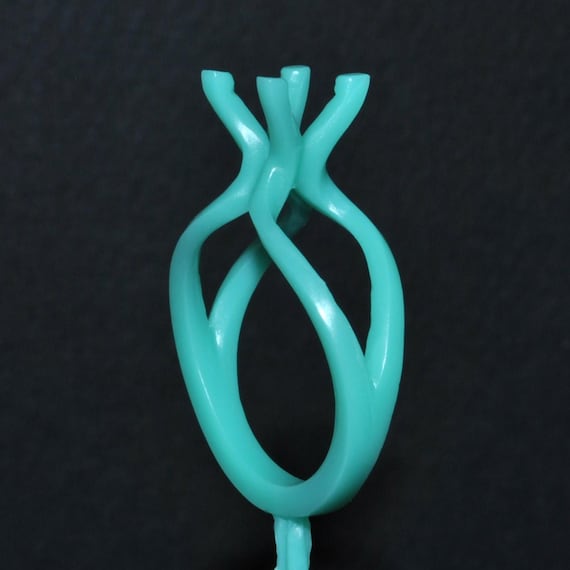Engagement Ring Wax Patterns for lost wax casting jewelry (physical item)