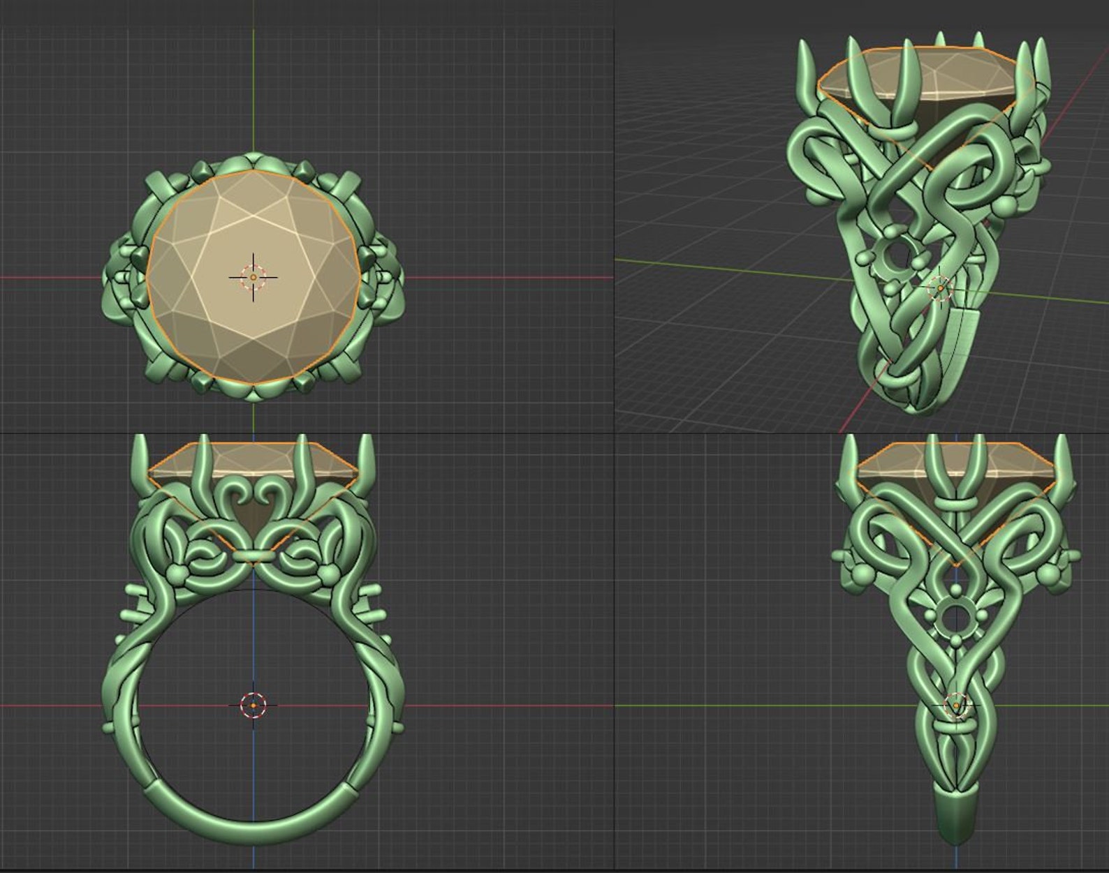 STL 3D Model Jewelry CAD File for 3D Printing/cnc/vintage Etsy