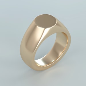 Signet Ring 3D Model: Jewelry CAD File (Digital Download)