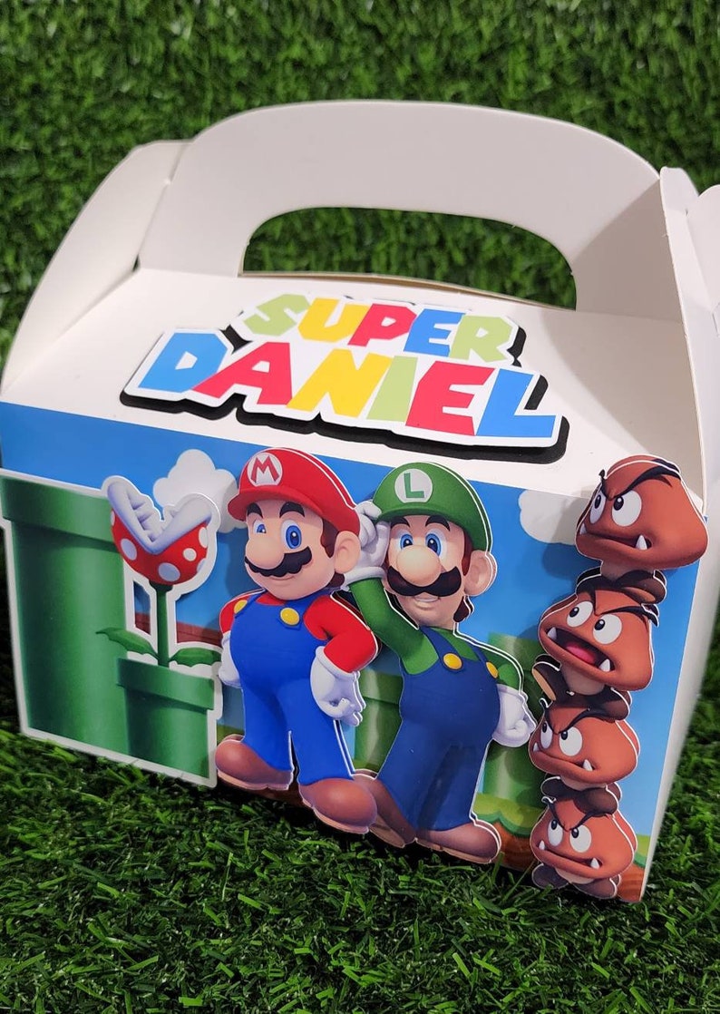 Super Mario Favor Box/ Mario Bros Favor Box - Etsy