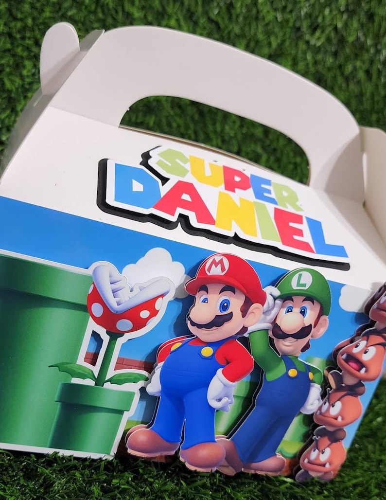 Super Mario Favor Box/ Mario Bros Favor Box - Etsy