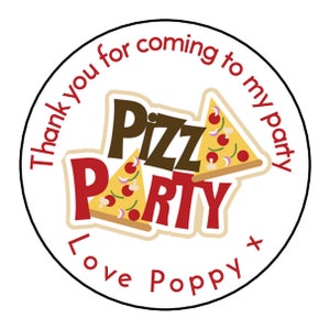 Personalised Pizza Theme Thank You For Coming To My Birthday Party Sweet Box Chocolate Coins Gift Sweet Cone