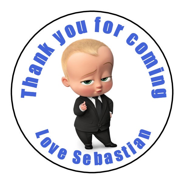 Boss Baby Personalised Thank You for Coming to My Birthday Etsy UK