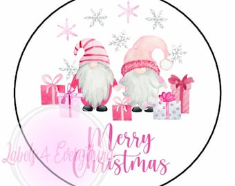 Merry Christmas Stickers Santa Hat Boots Labels Present Seals Gift Tags Xmas