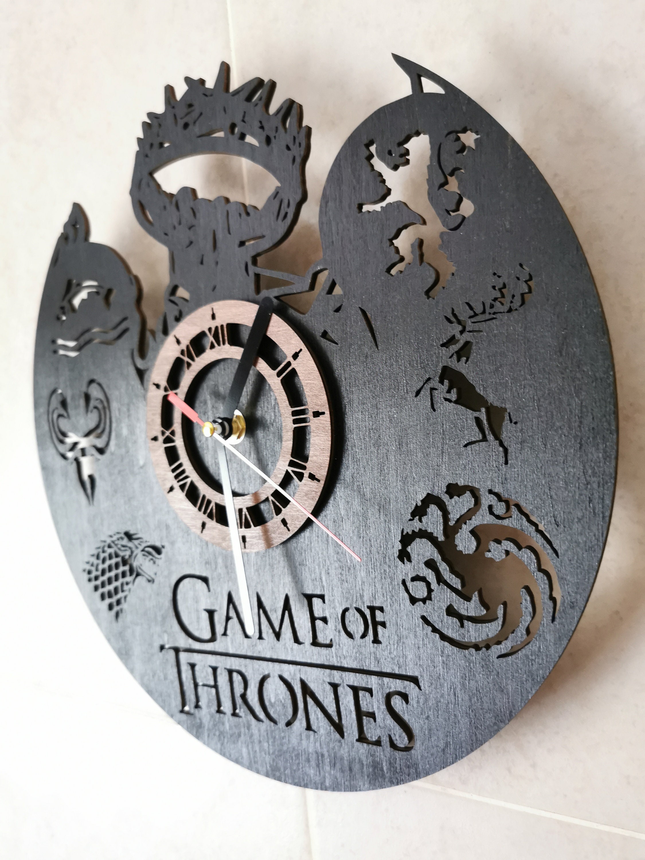 GAME OF THRONES Gift 12 inches / 30 cm Handmade Wall Clock Etsy