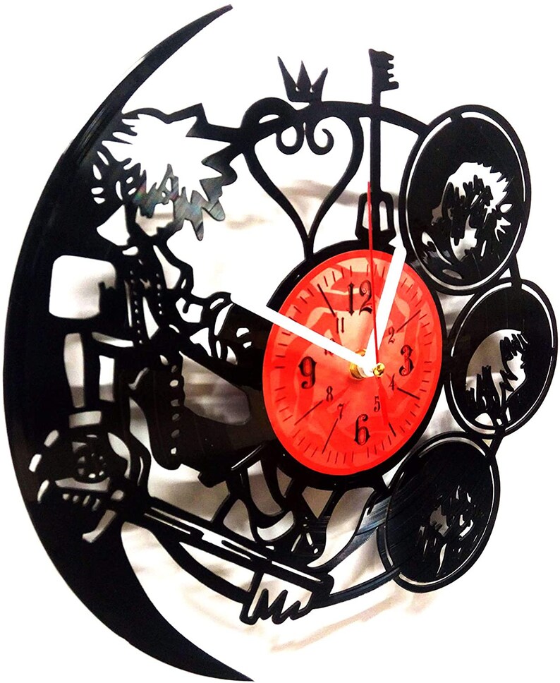 KINGDOM HEARTS GIFT Wall Clock made from Vinyl Record Gifts Etsy