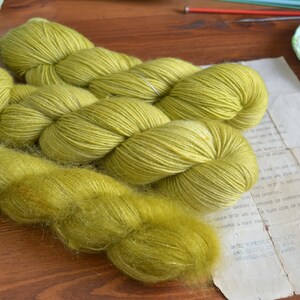 Anjou on 80/20 Sock, DK, Worsted, Mohair