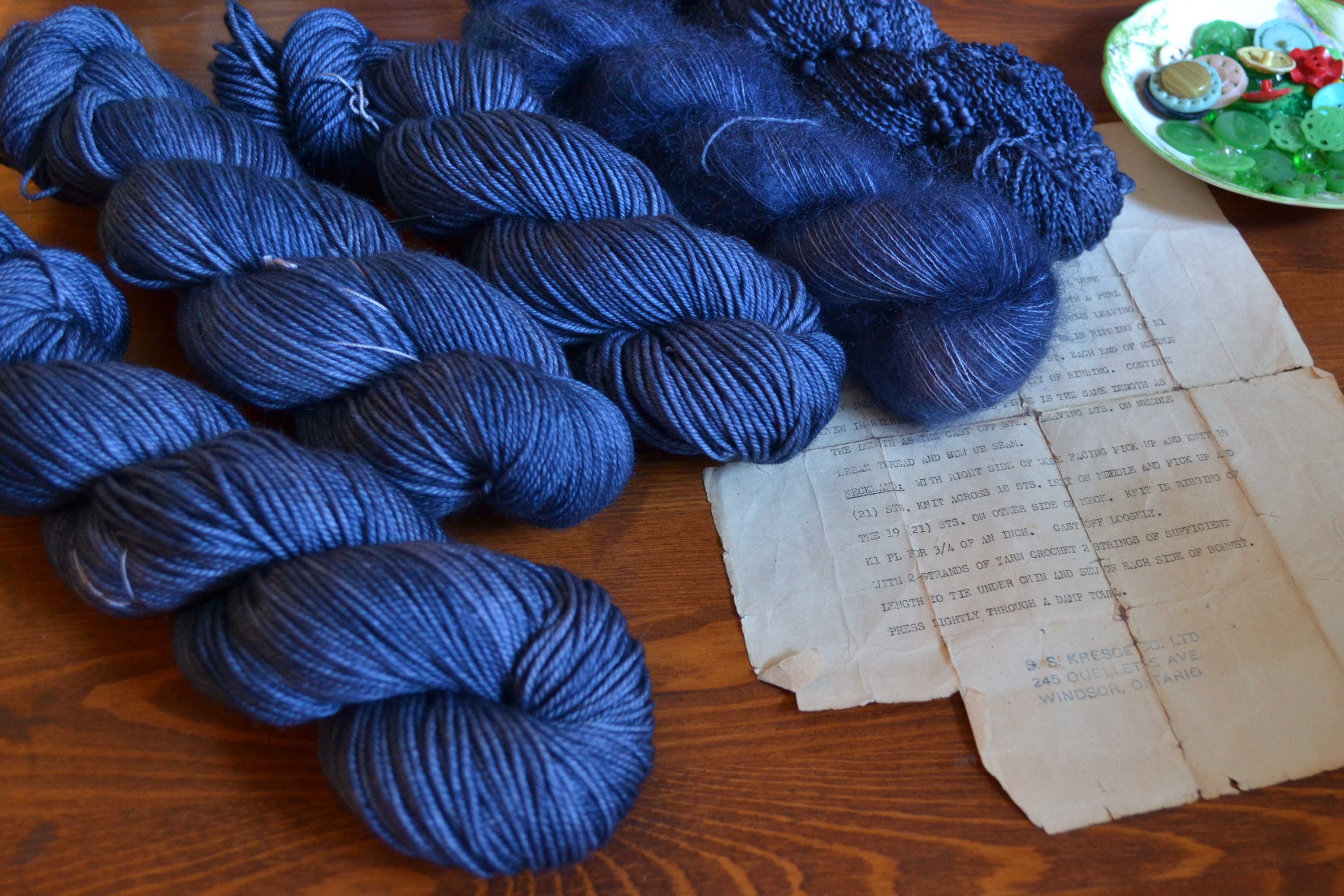 Gunslinger Hand Dyed Yarn on 80/20 Sock, DK, Worsted, Mohair