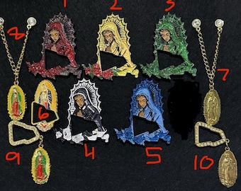 Virgen De Guadalupe Hat Pin