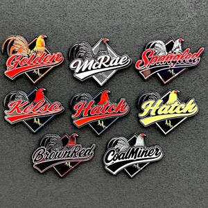 Gallo Hat Pins/Rooster Hat Pins/Keychains imagem 4