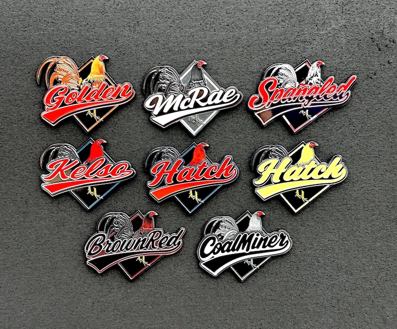 Gallo Hat Pins/Rooster Hat Pins/Keychains imagem 4
