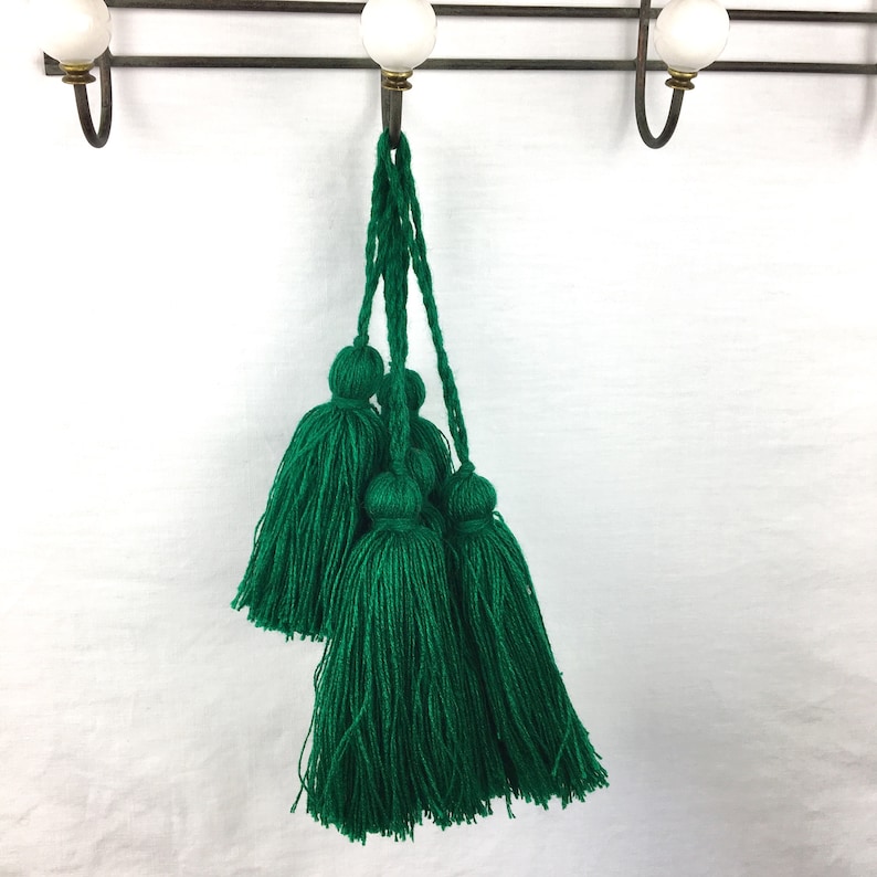 Round basket and 2 large green cactus and gold tassels basket round wicker basket basket Moroccan tassel tassel pendant basket round tassel