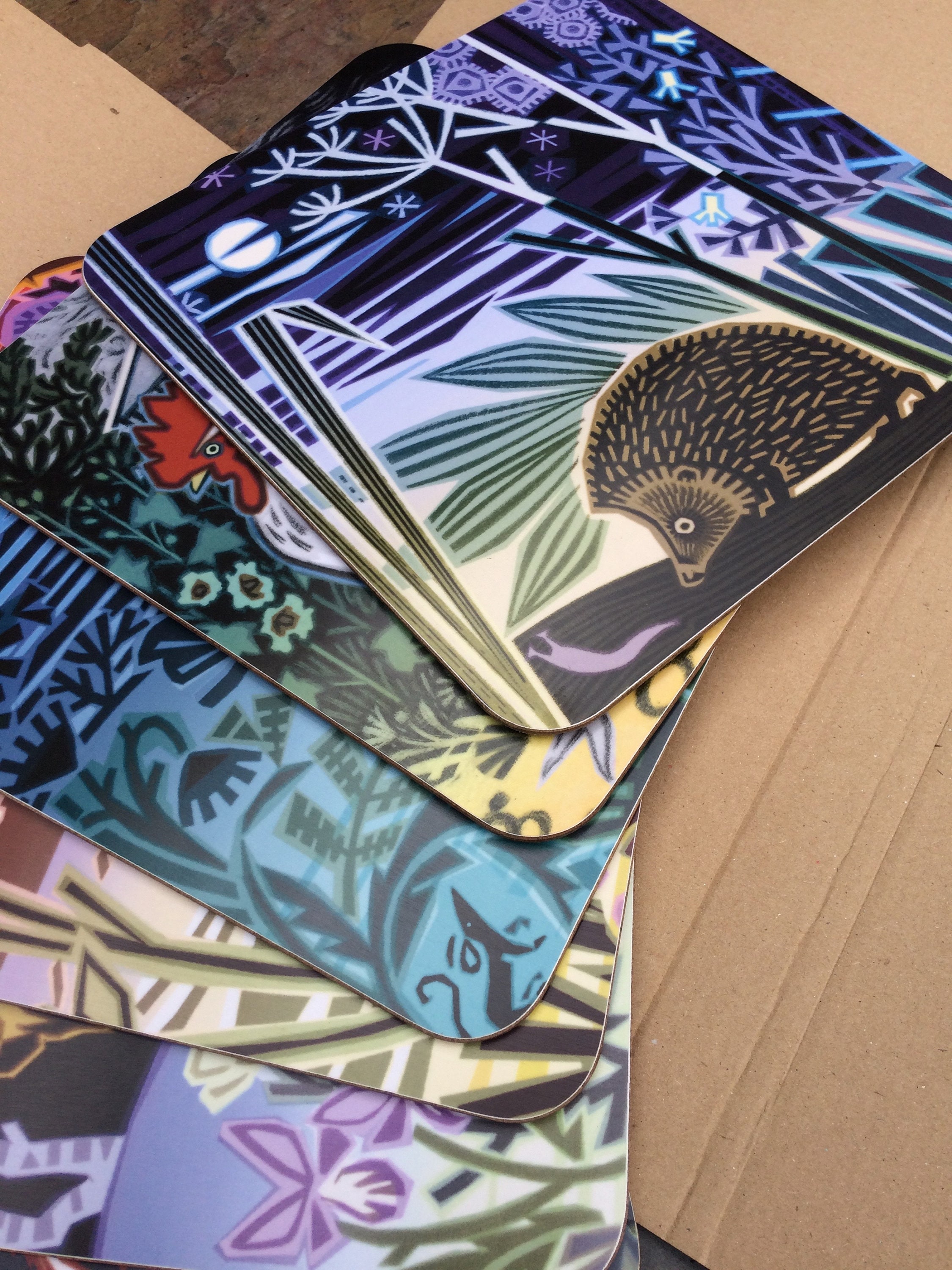 Pack of 6 melamine place mats/table mats Etsy