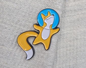 Space Fox Hard Enamel Pin Badge