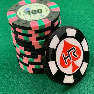 High Roller Poker Card Protector – Custom Chip Style Guard | Casino Table Accessory | Texas Holdem Gift | Poker Player Must Have
