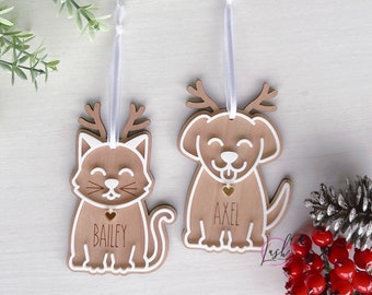 Personalised Family Pet Christmas Ornaments |Christmas Ornaments | Personalised Christmas Ornaments
