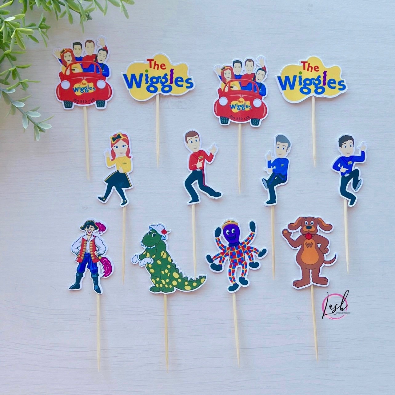 24 X Wiggles Edible Cupcake Toppers Wiggles Birthday vrogue.co