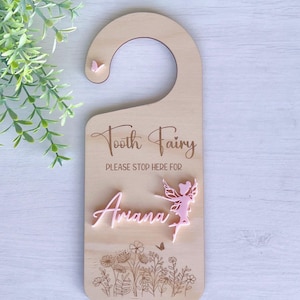 Personalised Tooth Fairy Door Hanger