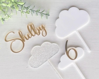 Personalised Cloud Cake Topper and Fropper