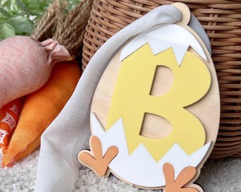 Initial Easter Egg Tag | Personalised Easter Tag