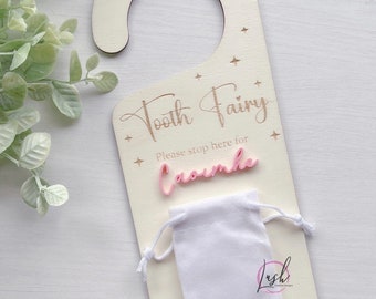 Personalised Tooth Fairy Door Hanger