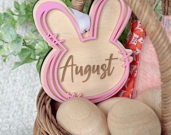 Grungy Easter Bunny Tag | Personalised Easter Tag
