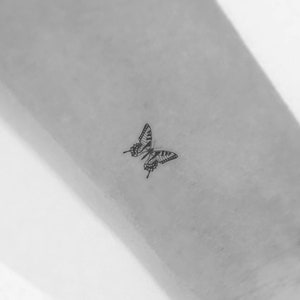 Tiger Butterfly Temporary Tattoo (Set of 3)