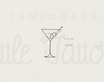 Martini Tattoo - Etsy Singapore Martini Tattoo - Etsy Singapore