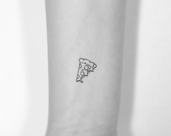 Pizza Slice Temporary Tattoo (Set of 3)